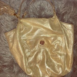 Tory Burch bag gold hobo
